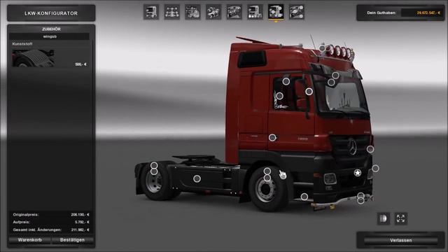 [ETS2 v1.23] Mercedes Actros MP3 Reworked v1.1 + Cabin DLC смотреть онлайн