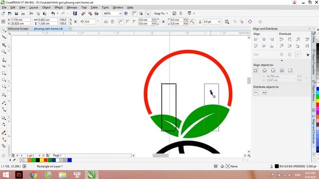 CorelDraw X7 - Design logo HOME - Thiết kế logo CorelDraw X7 смотреть онлайн