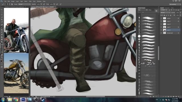 Photoshop Digital Painting - Guan Yu (Mad Max Version) By Chua Eng Han