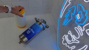 Фильтр от накипи и жесткости воды магистральный из нержавеющей стали НАША СТАЛЬ Big BLUE 10