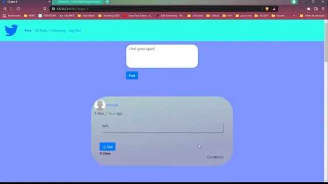 Social media constructed using Django, Python, HTML5, CSS3 and Javascripts. смотреть онлайн