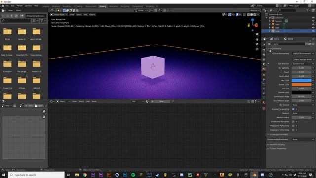 Blender Octane Part 4 How To Make Glowing Material смотреть онлайн