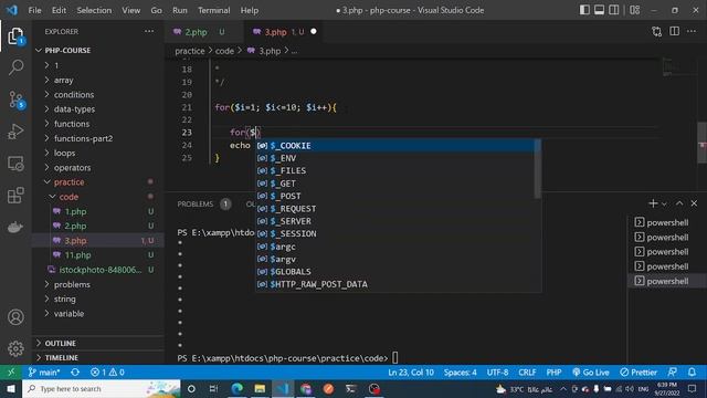 #88 - practical tasks 3 | php course | learn php in arabic смотреть онлайн