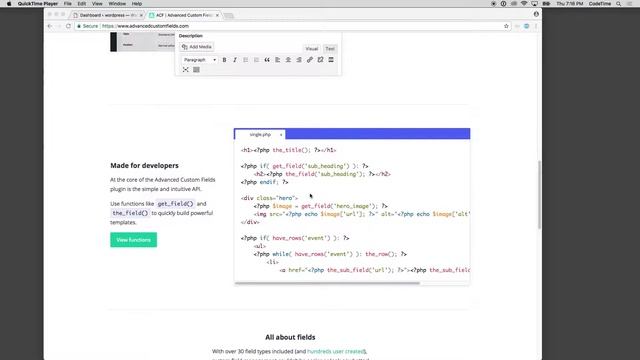 WordPress Advanced Custom Fields, Part 2: Perquisite смотреть онлайн