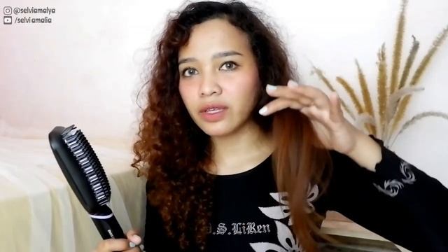 AJAIB !! SISIR TAPI BISA LURUSIN RAMBUT KERITING | Review Phillips Heated Straightening Brush BHH88