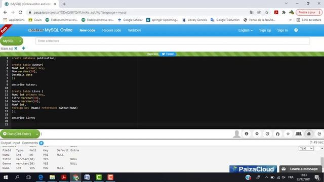 Online MySQL Compiler смотреть онлайн