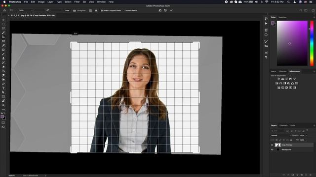 How to Crop and Resize Images in Photoshop | Cropping to a Specific Size смотреть онлайн
