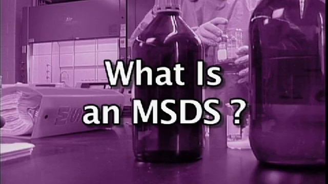 Material Safety Data Sheet (MSDS) - Laboratory Safety Training смотреть онлайн