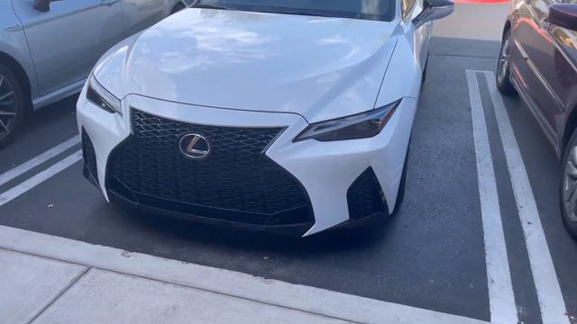 2021 Lexus IS350 f-sport white смотреть онлайн