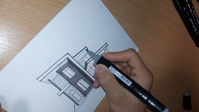 РИСУЕМ "ДОМ" В СТИЛЕ ХАЙ-ТЕК! смотреть онлайн