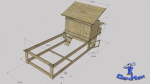Куриный трактор или Летний мобильный курятник. Чертежи и постройка. 3 варианта.