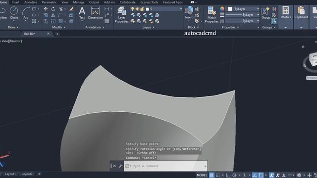 HOW TO MAKE A TWIST DRILL BIT IN AutoCAD 3D Modeling by (ⓐⓤⓣⓞⓒⓐⓓⓒⓜⓓ) ✅ смотреть онлайн