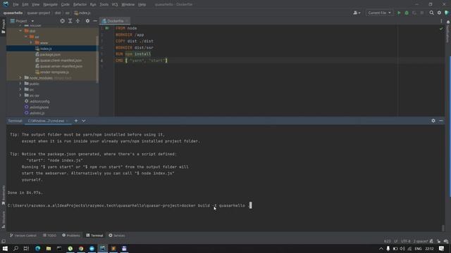 #1 Quasar Framework: деплой приложения на VPS/VDS сервер используя Docker смотреть онлайн