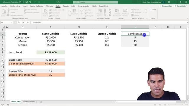 Solver no Excel para Otimização de Problemas (Exemplo Prático) смотреть онлайн