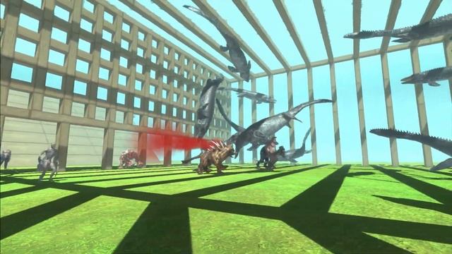 Who Can Escape From The Mosasaurs? - Animal Revolt Battle Simulator
