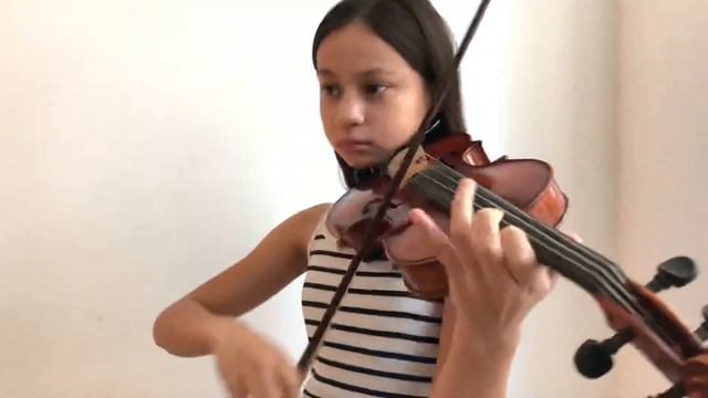 Lola Christiane practicing Fiorillo No. 11 26th December 2019