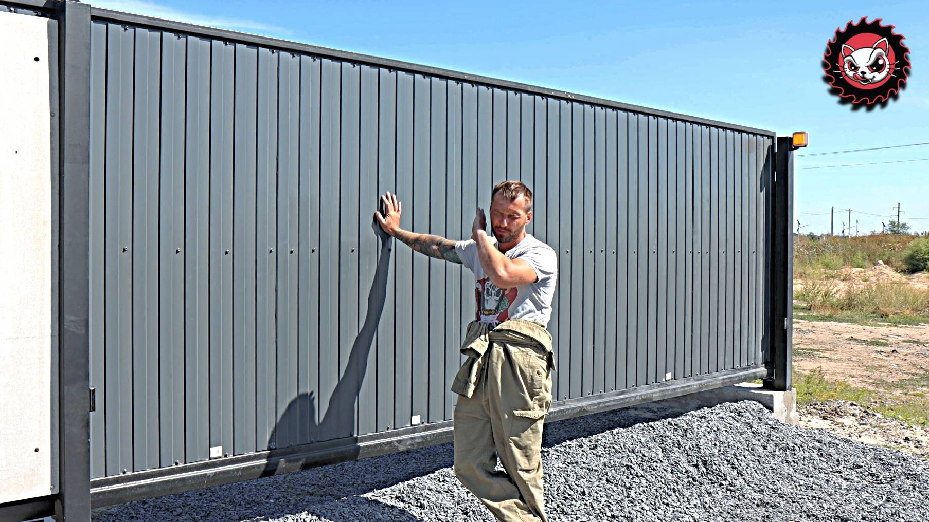 Откатные ворота 9 метров своими руками. смотреть онлайн