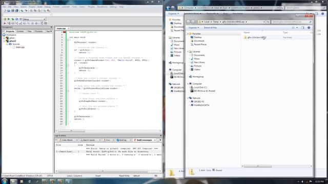 Setting up CodeBlocks with GLFW смотреть онлайн