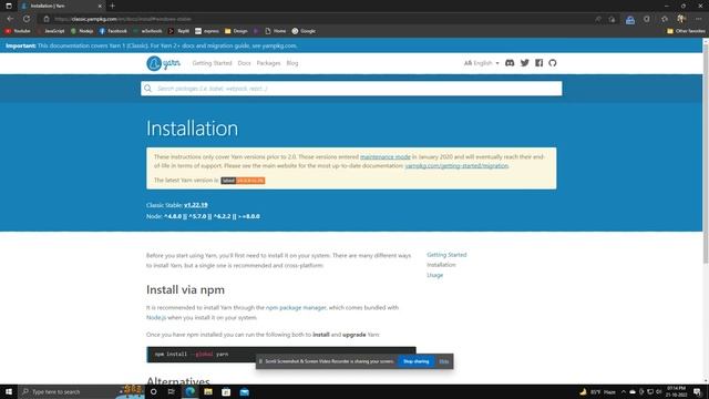 How to yarn download and install смотреть онлайн