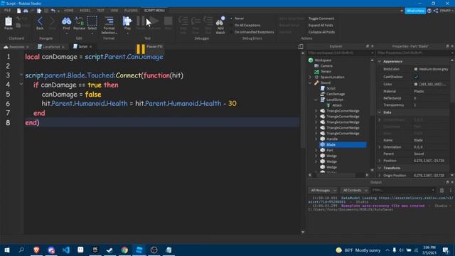 ⚔️HOW TO MAKE A SWORD IN ROBLOX STUDIO!⚔️ смотреть онлайн