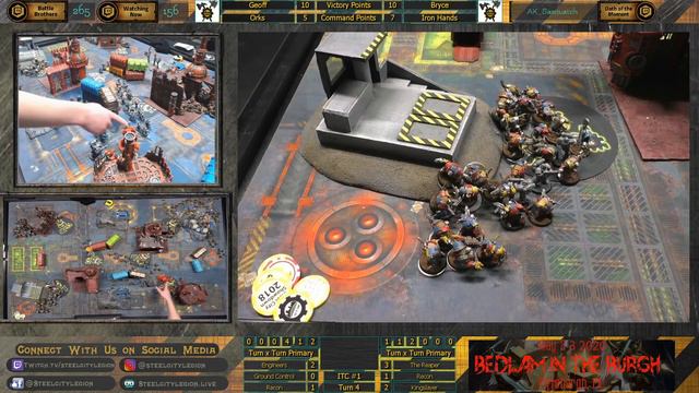 40k Live - Geoff (Orks) Vs Bryce (Brohammer Iron Hands) смотреть онлайн