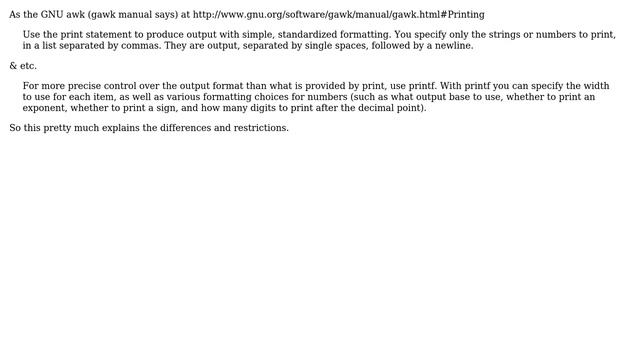 What's the difference between print and printf in awk? (2 Solutions!!) смотреть онлайн