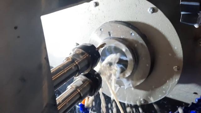 токарный автомат HORIZON B3 РФ - работа с нержавейкой, резьба метчиком. смотреть онлайн