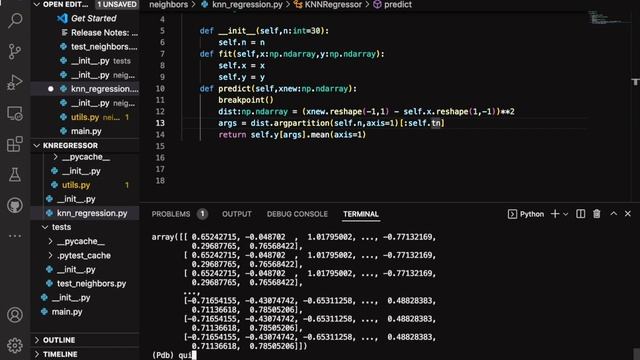 KNN Regression Using Python and Numpy смотреть онлайн
