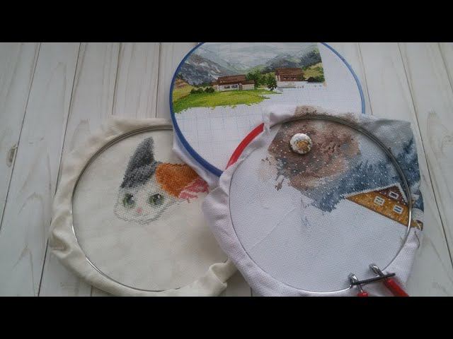 #вышивкакрестом Вышивальный влог 1-10 февраля 2020 смотреть онлайн