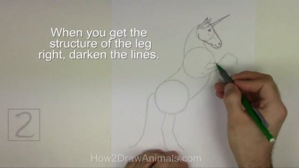 How to Draw a Unicorn (or Horse rearing)