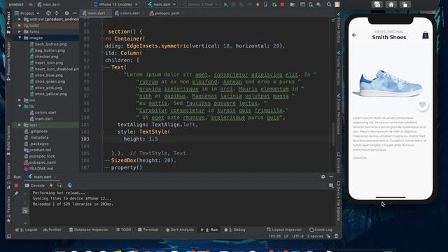 Flutter UI - Building product page смотреть онлайн