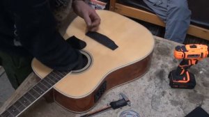 Пьезодатчик для гитары Fishman c АлиЭкспресс. Установка и тест.