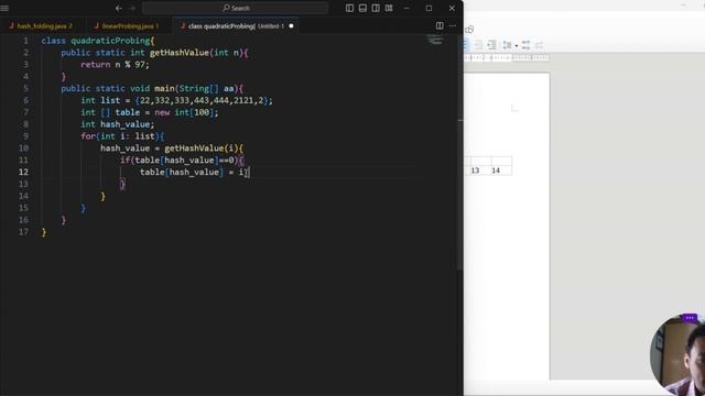 quadratic Probing A hash collision resolution technique with Java смотреть онлайн