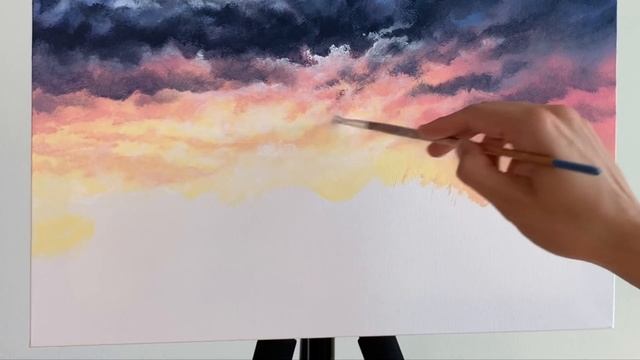 Lightning Painting Tutorial STEP by STEP with Acrylics (ColorByFeliks) смотреть онлайн