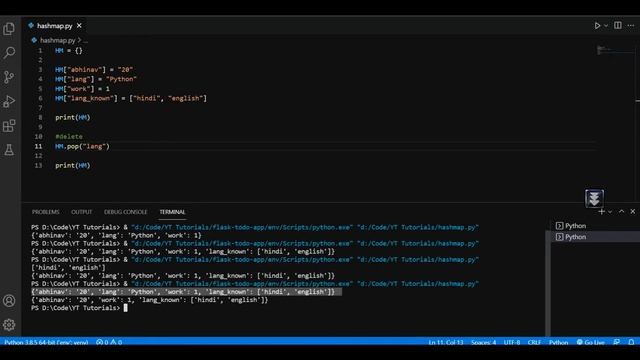 Hashmap in Python | Dictionaries in Python | Implement HashMap | HashTables in Python смотреть онлайн