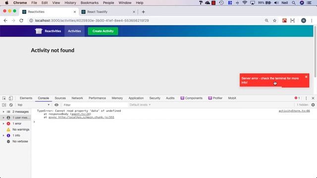 15 Handling network errors in Axios смотреть онлайн