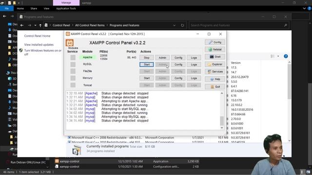 Web Programming + Cara Install dan Konfigurasi Xampp pada Windows (Apache MySql) смотреть онлайн