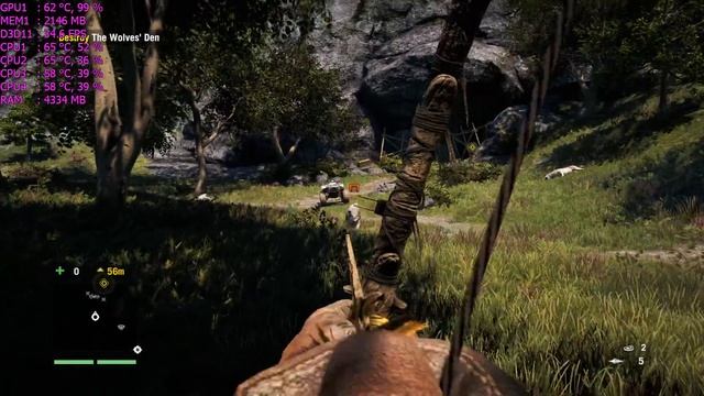 Far Cry 4-I3 4170-750Ti-8gb ram-1080p-Ultra settings смотреть онлайн