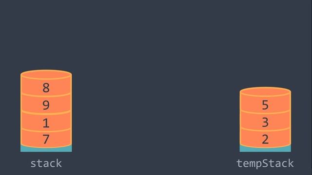 How to sort a stack - Inside code смотреть онлайн