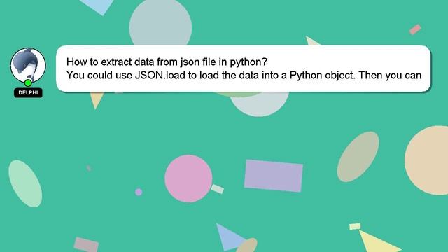 How to extract data from json file in python? смотреть онлайн