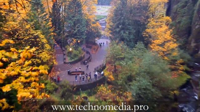 Multnomah Waterfalls | Водопад Малтнома, Орегон США смотреть онлайн