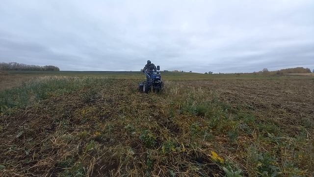 Фрезеровка очень засоренного участка. смотреть онлайн