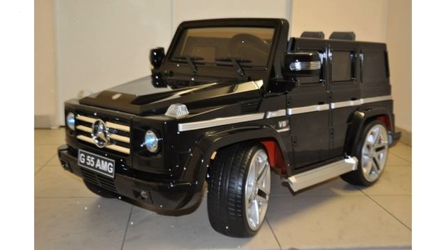 Детский электромобиль Mercedes Benz G55 AMG LUXE обзор G55 Lux бренд производитель