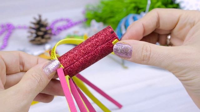 ?НОВОГОДНИЕ ИГРУШКИ из фоамирана на Ёлку?DIY Christmas Ornaments смотреть онлайн