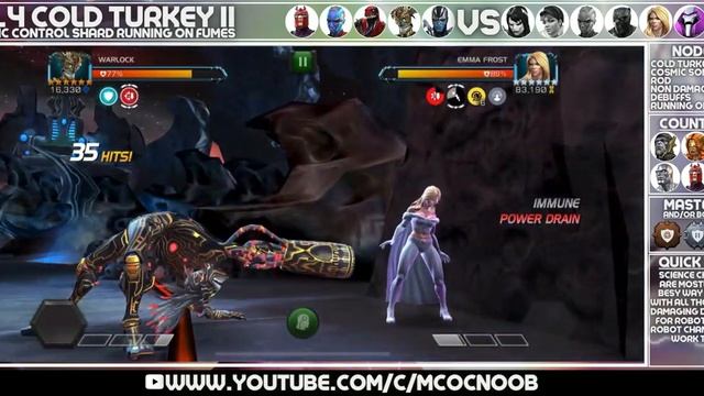 MCOC Act 8.1.4 - Cold Turkey II, Weapon: Cosmic Control Rod, Running on Fumes - Proxima Midnight смотреть онлайн