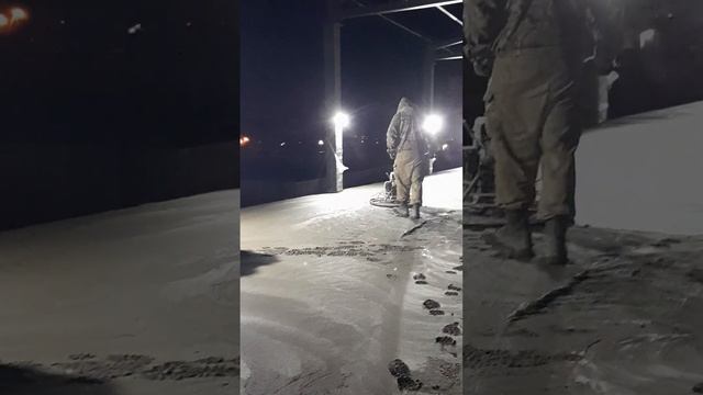 Затирка бетона вертолетом смотреть онлайн