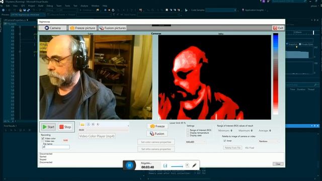 Raspberry Pi 3 with the dual cameras + Fusion images algorithm with OpenCV смотреть онлайн