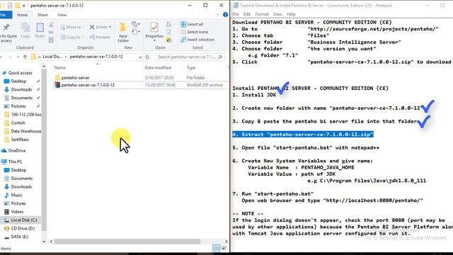 Tutorial Download & Install Pentaho BI Server - Community Edition (CE) 7.1 Windows 10 смотреть онлайн