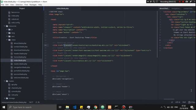 LANDING PAGE : Integrating Bootstrap Template with Laravel смотреть онлайн