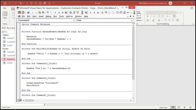 Create Your Own Custom Function in Microsoft Access VBA. User-Defined. C to F. F to C. смотреть онлайн